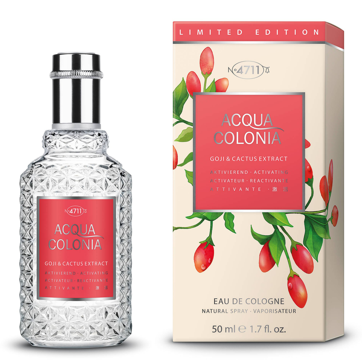 4711 Acqua Colonia Goji &amp; Cactus Extract 50ml EDC - Perfume NZ is the leading wholesale distributor of brand name perfumes and fragrances in New Zealand.