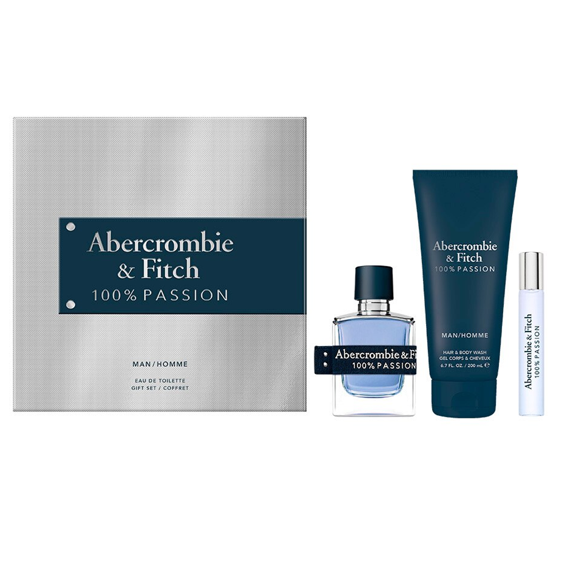 100% Passion by Abercrombie &amp; Fitch 100ml EDT 3 Piece Gift Set - Perfume NZ is the leading wholesale distributor of brand name perfumes and fragrances in New Zealand.