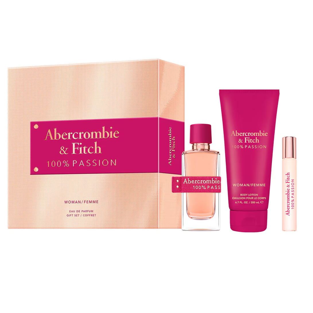 100% Passion by Abercrombie &amp; Fitch 100ml EDP 3 Piece Gift Set - Perfume NZ is the leading wholesale distributor of brand name perfumes and fragrances in New Zealand.