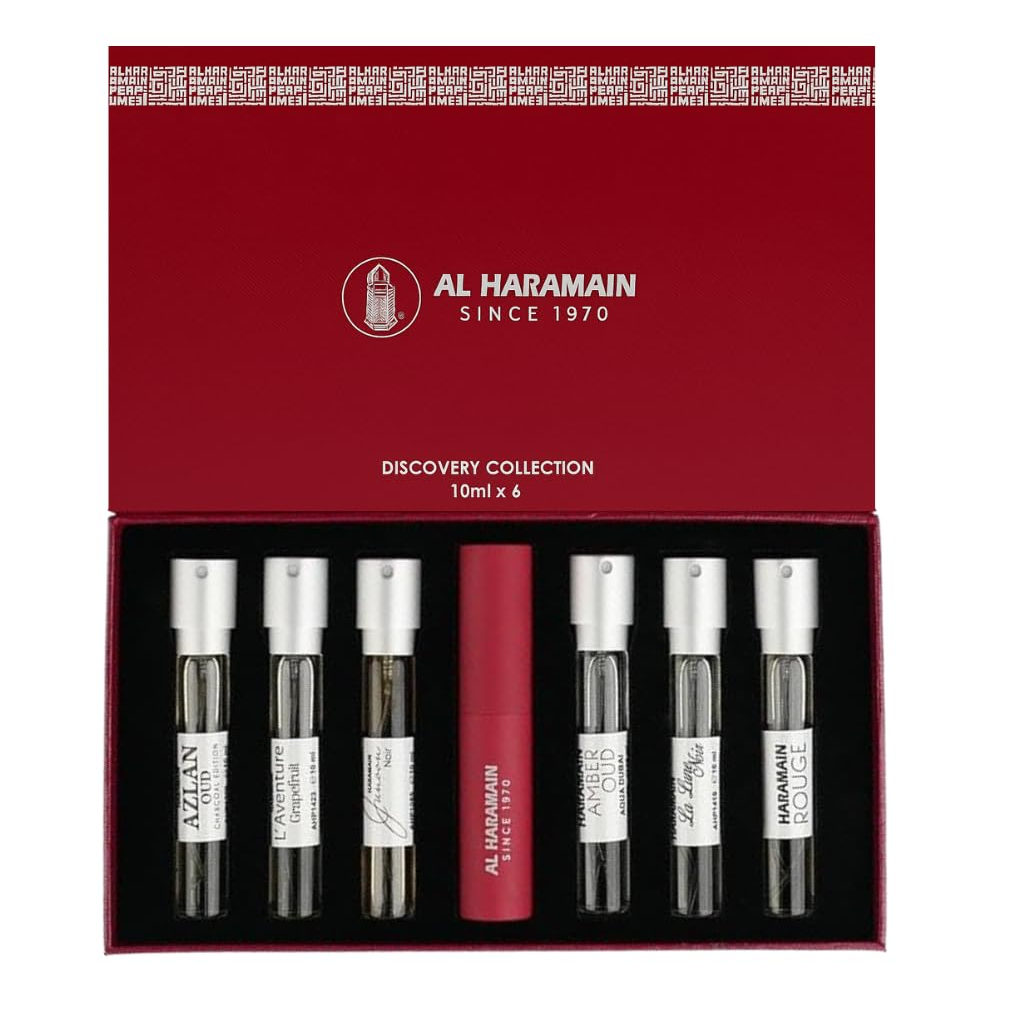 Al Haramain Discovery Collection 6 Piece Gift Set - Perfume NZ is the leading wholesale distributor of brand name perfumes and fragrances in New Zealand.