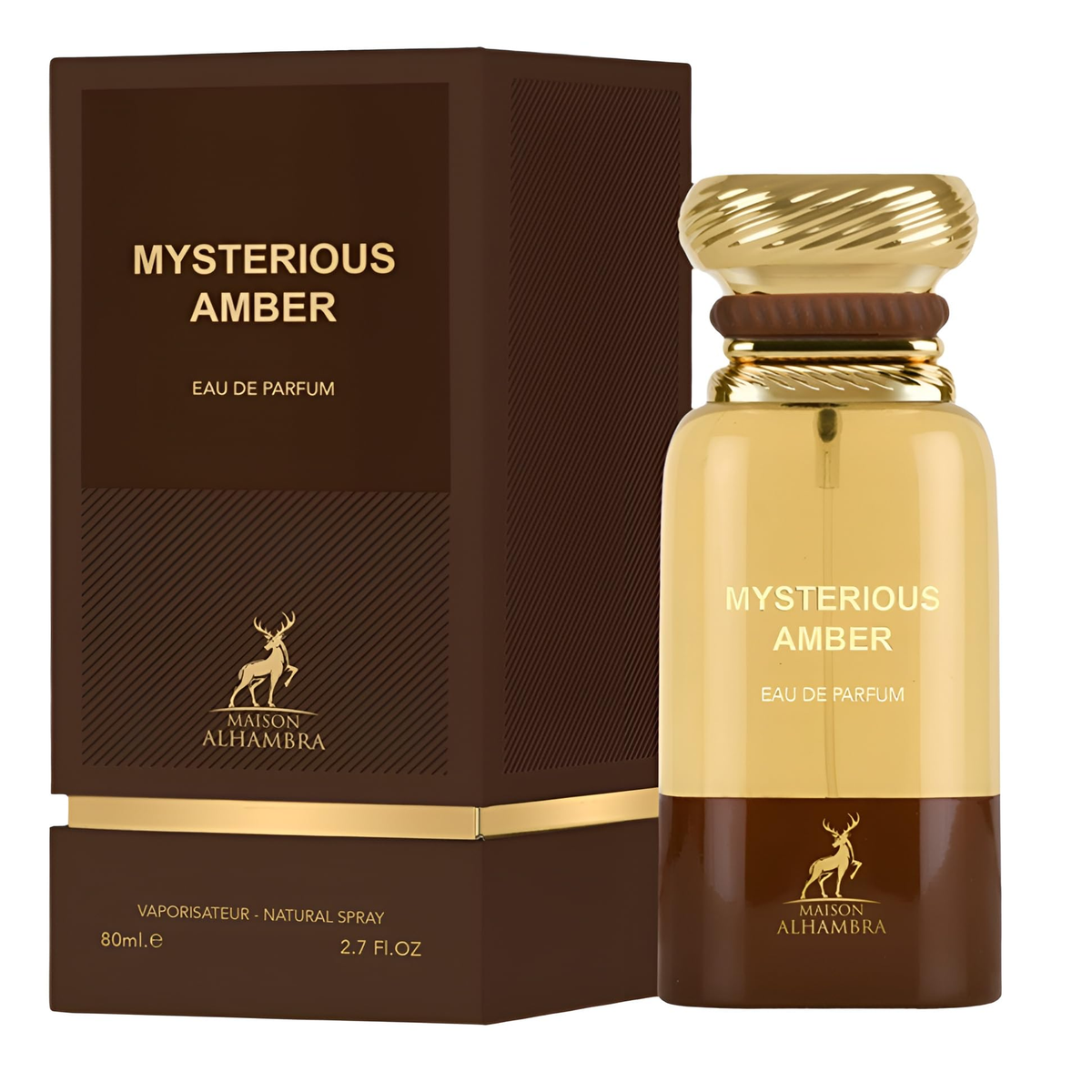Mysterious Amber by Alhambra 80ml EDP - Perfume NZ is the leading wholesale distributor of brand name perfumes and fragrances in New Zealand.