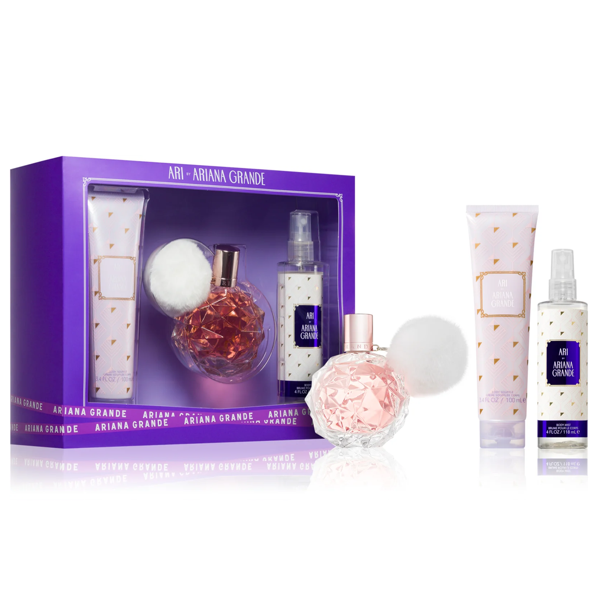 Ari by Ariana Grande 100ml EDP 3 Piece Gift Set - Perfume NZ is the leading wholesale distributor of brand name perfumes and fragrances in New Zealand.