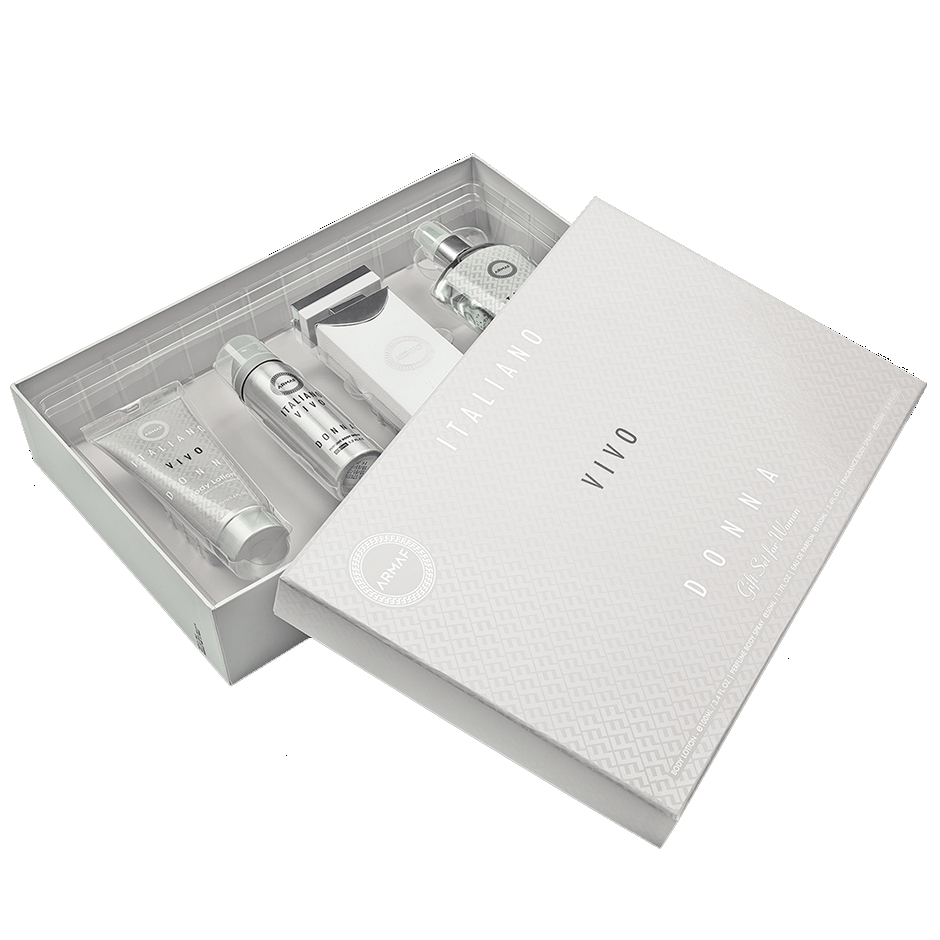 Italiano Vivo by Armaf 100ml EDP 4 Piece Gift Set - Perfume NZ is the leading wholesale distributor of brand name perfumes and fragrances in New Zealand.