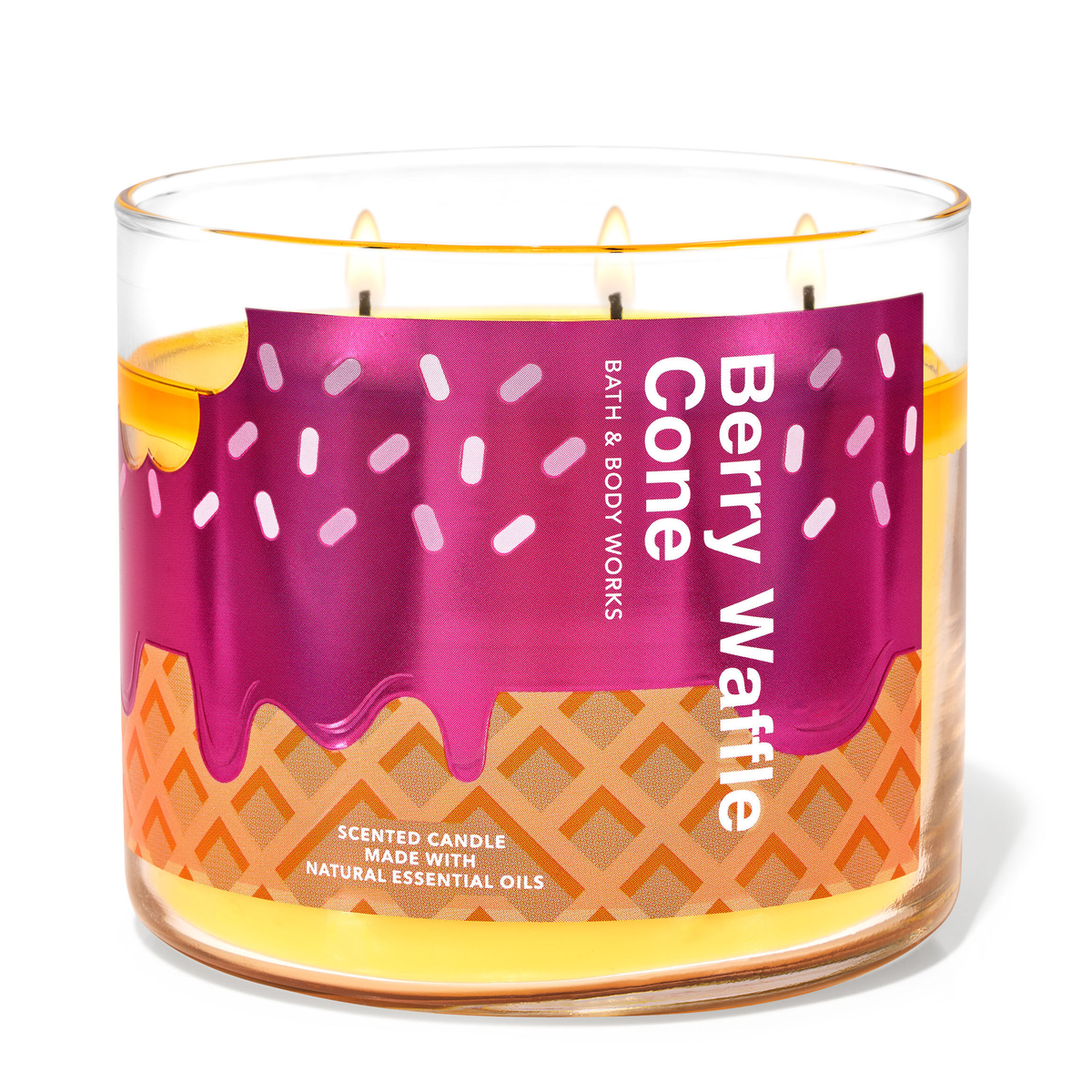 Berry Waffle Cone by Bath &amp; Body Works 3-Wick Scented Candle - Perfume NZ is the leading wholesale distributor of brand name perfumes and fragrances in New Zealand.