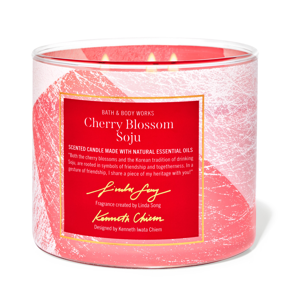 Cherry Blossom Soju by Bath &amp; Body Works 3-Wick Scented Candle - Perfume NZ is the leading wholesale distributor of brand name perfumes and fragrances in New Zealand.