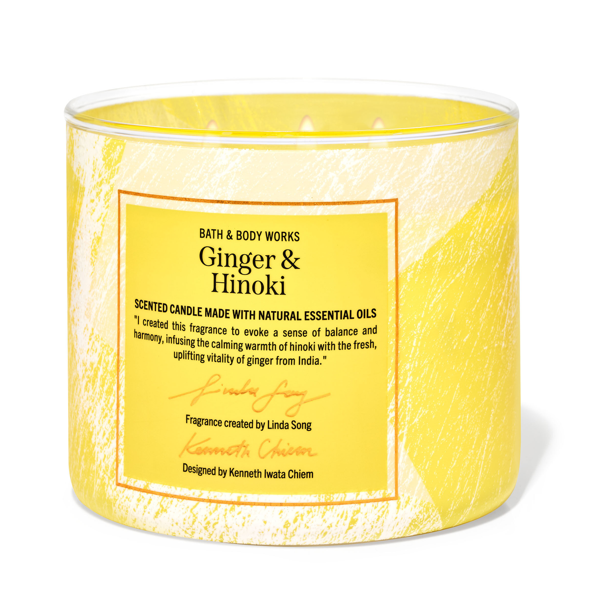 Ginger &amp; Hinoki by Bath &amp; Body Works 3-Wick Scented Candle - Perfume NZ is the leading wholesale distributor of brand name perfumes and fragrances in New Zealand.