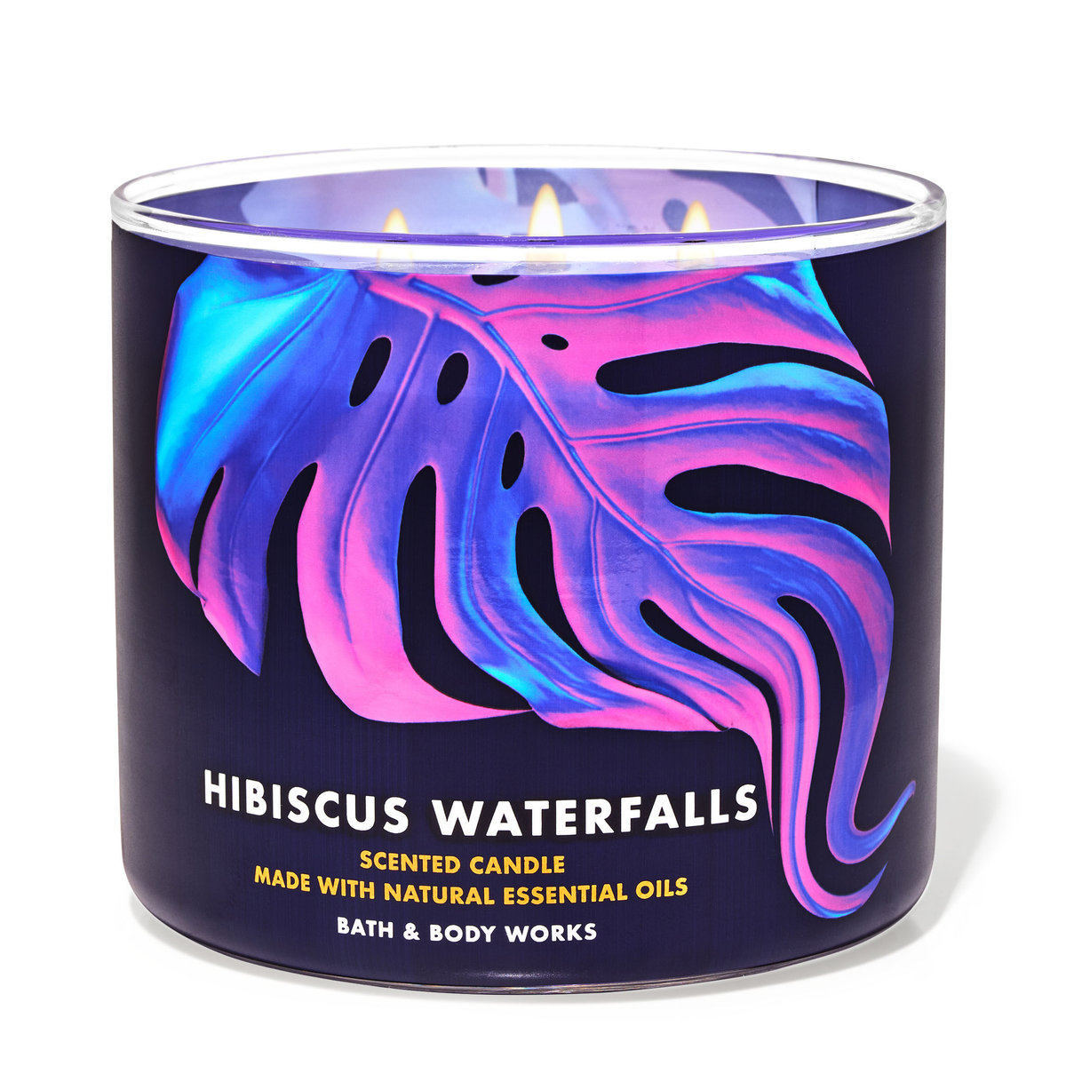 Hibiscus Waterfalls by Bath &amp; Body Works 3-Wick Scented Candle - Perfume NZ is the leading wholesale distributor of brand name perfumes and fragrances in New Zealand.