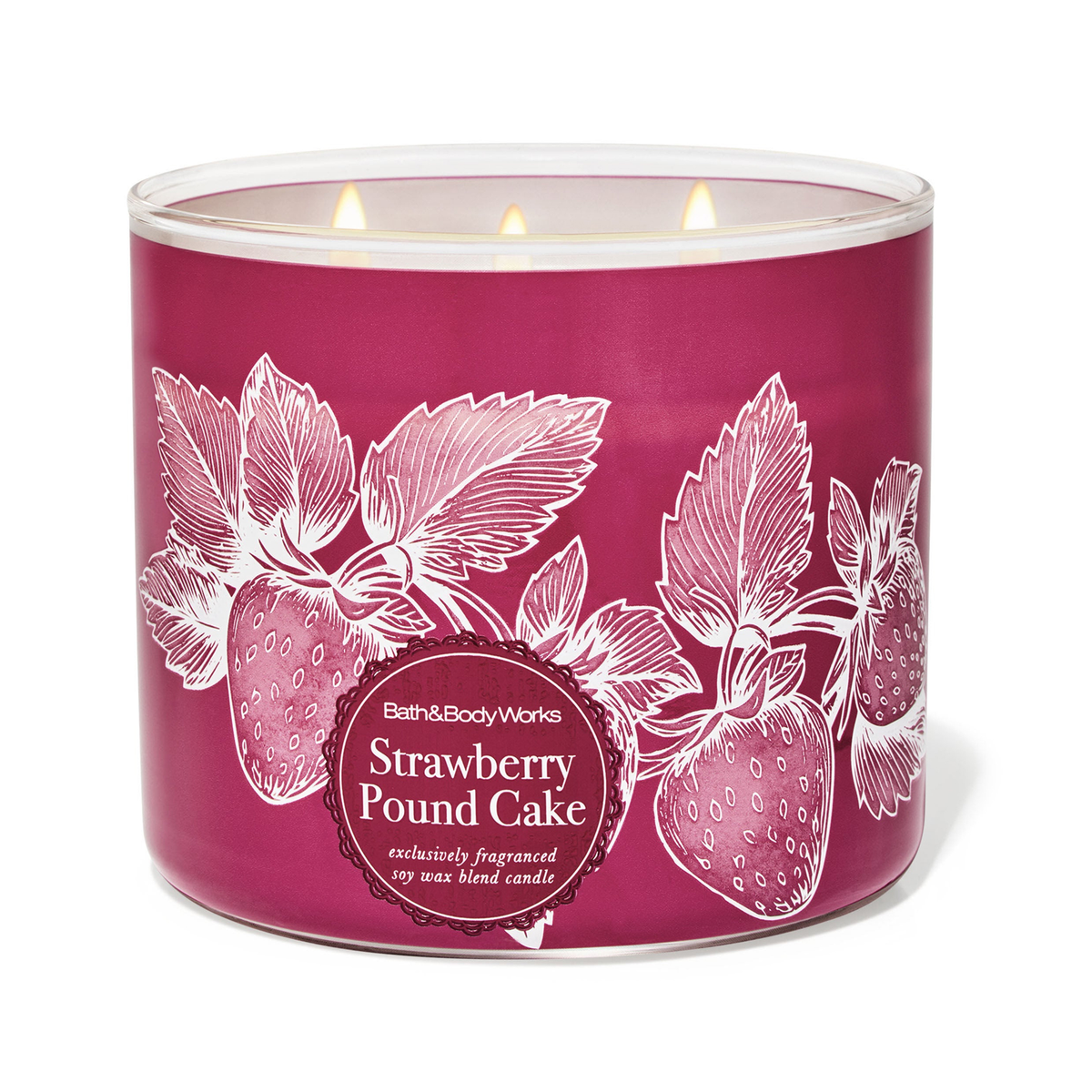 Strawberry Pound Cake by Bath &amp; Body Works 3-Wick Scented Candle - Perfume NZ is the leading wholesale distributor of brand name perfumes and fragrances in New Zealand.