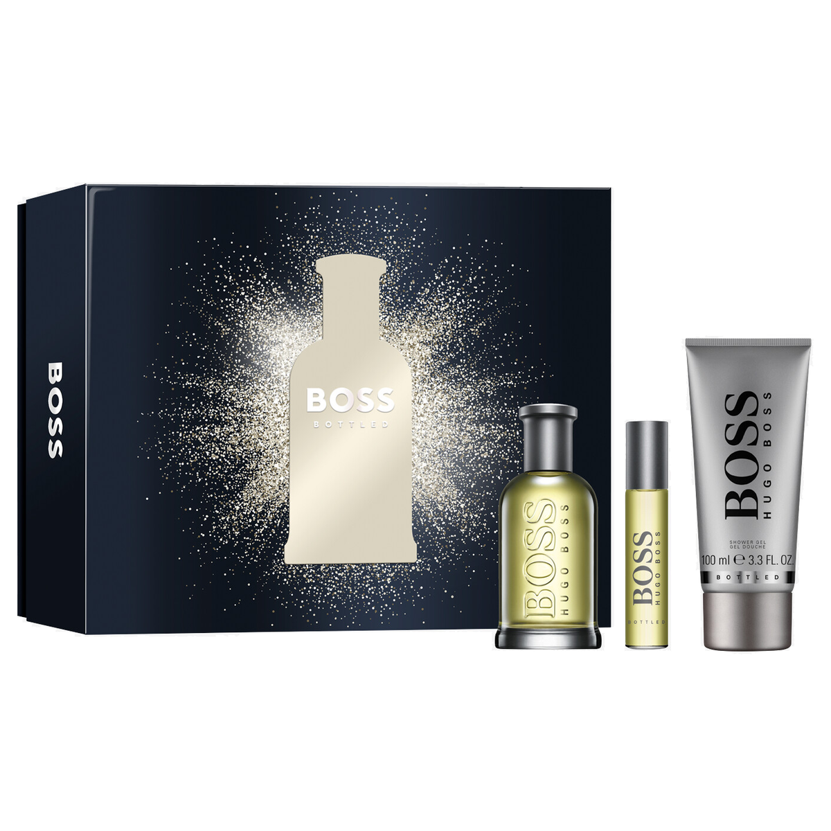 Boss Bottled by Hugo Boss 100ml EDT 3 Piece Gift Set - Perfume NZ is the leading wholesale distributor of brand name perfumes and fragrances in New Zealand.
