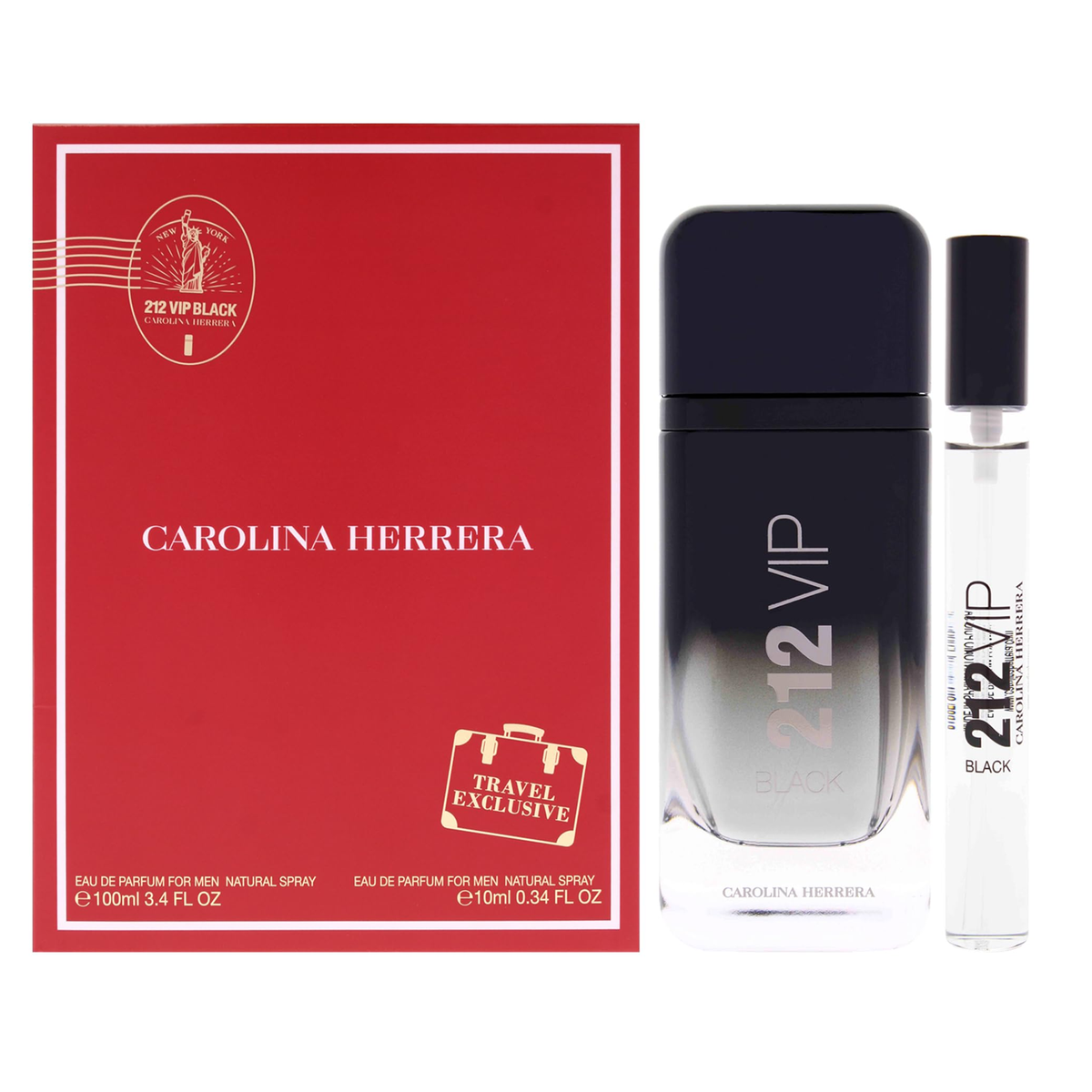212 VIP Black by Carolina Herrera 100ml EDP 2pc Gift Set - Perfume NZ is the leading wholesale distributor of brand name perfumes and fragrances in New Zealand.