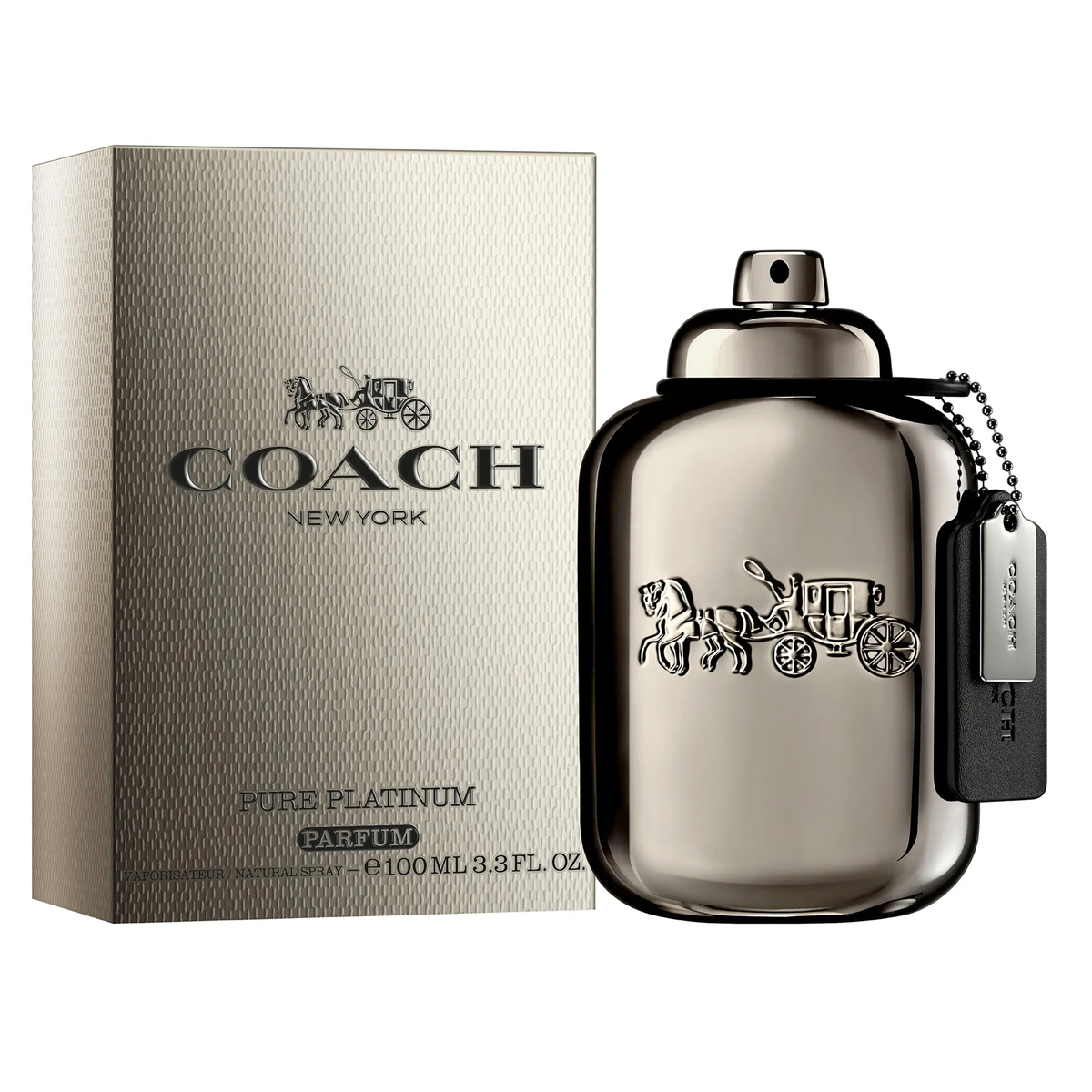 Pure Platinum by Coach 100ml Parfum for Men - Perfume NZ is the leading wholesale distributor of brand name perfumes and fragrances in New Zealand.