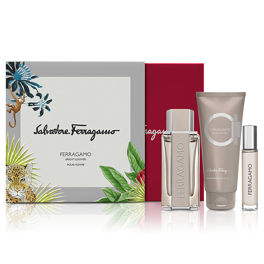 Ferragamo Bright Leather by Salvatore Ferragamo 100ml EDT 3pc Set - Perfume NZ is the leading wholesale distributor of brand name perfumes and fragrances in New Zealand.