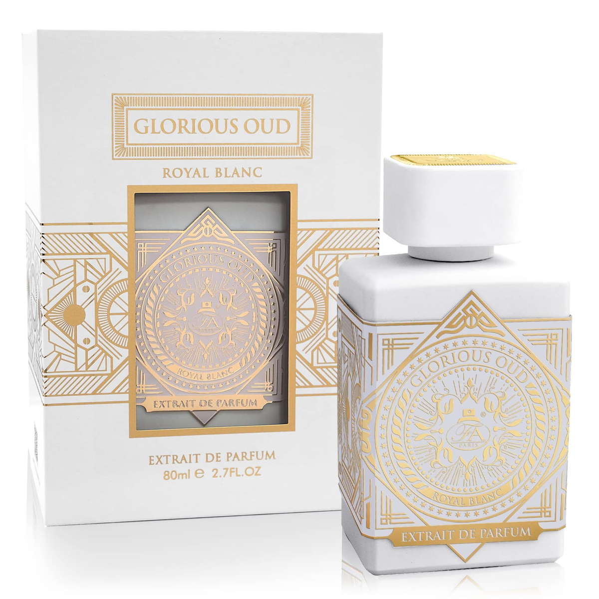 Glorious Oud Royal Blanc by Fragrance World 80ml Extrait De Parfum - Perfume NZ is the leading wholesale distributor of brand name perfumes and fragrances in New Zealand.
