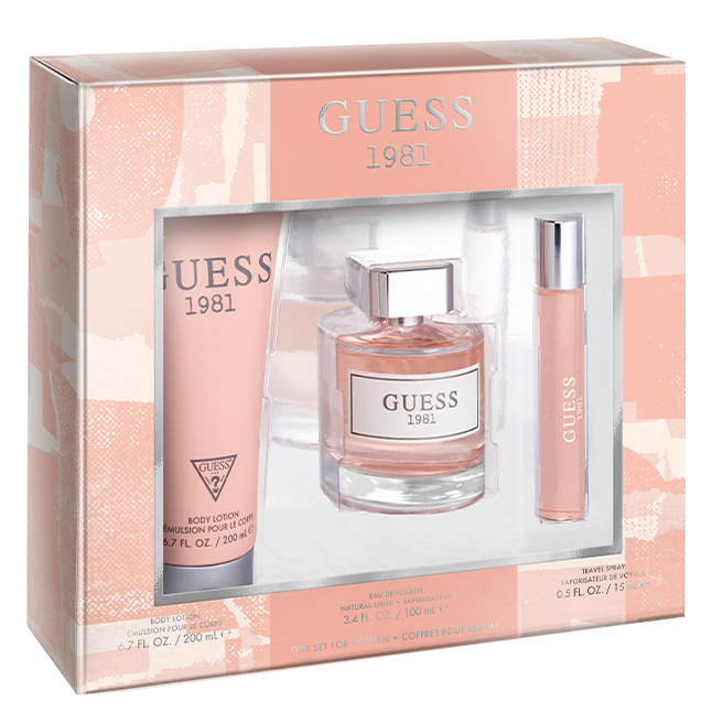 Guess 1981 by Guess 100ml EDT 3 Piece Gift Set for Women - Perfume NZ is the leading wholesale distributor of brand name perfumes and fragrances in New Zealand.