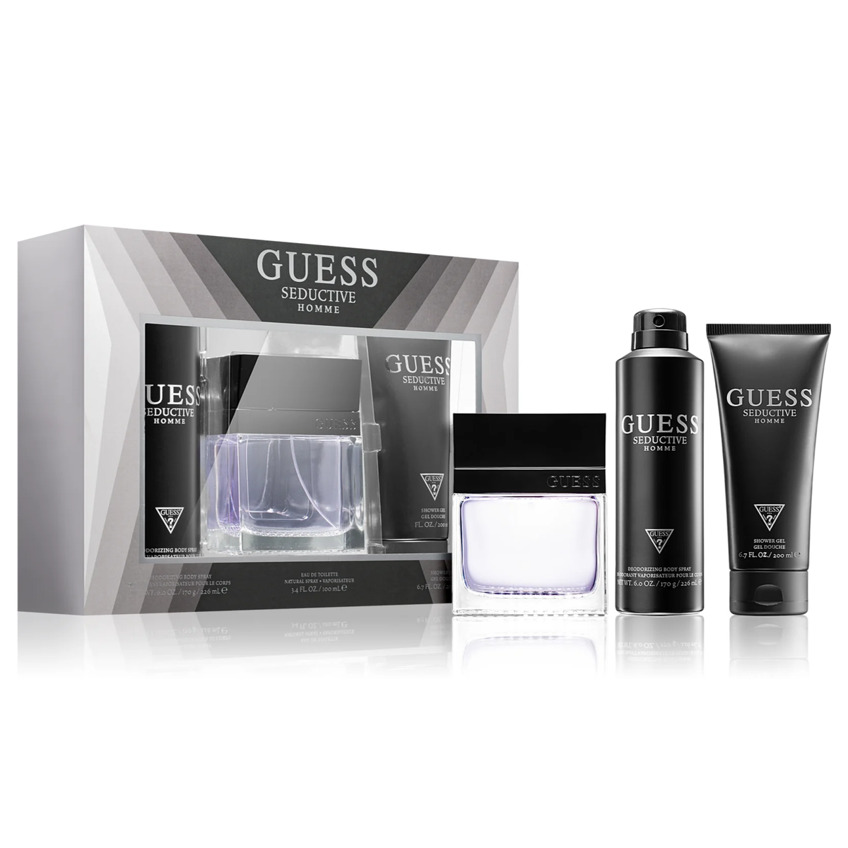 Guess Seductive Homme 100ml EDT 3 Piece Gift Set - Perfume NZ is the leading wholesale distributor of brand name perfumes and fragrances in New Zealand.