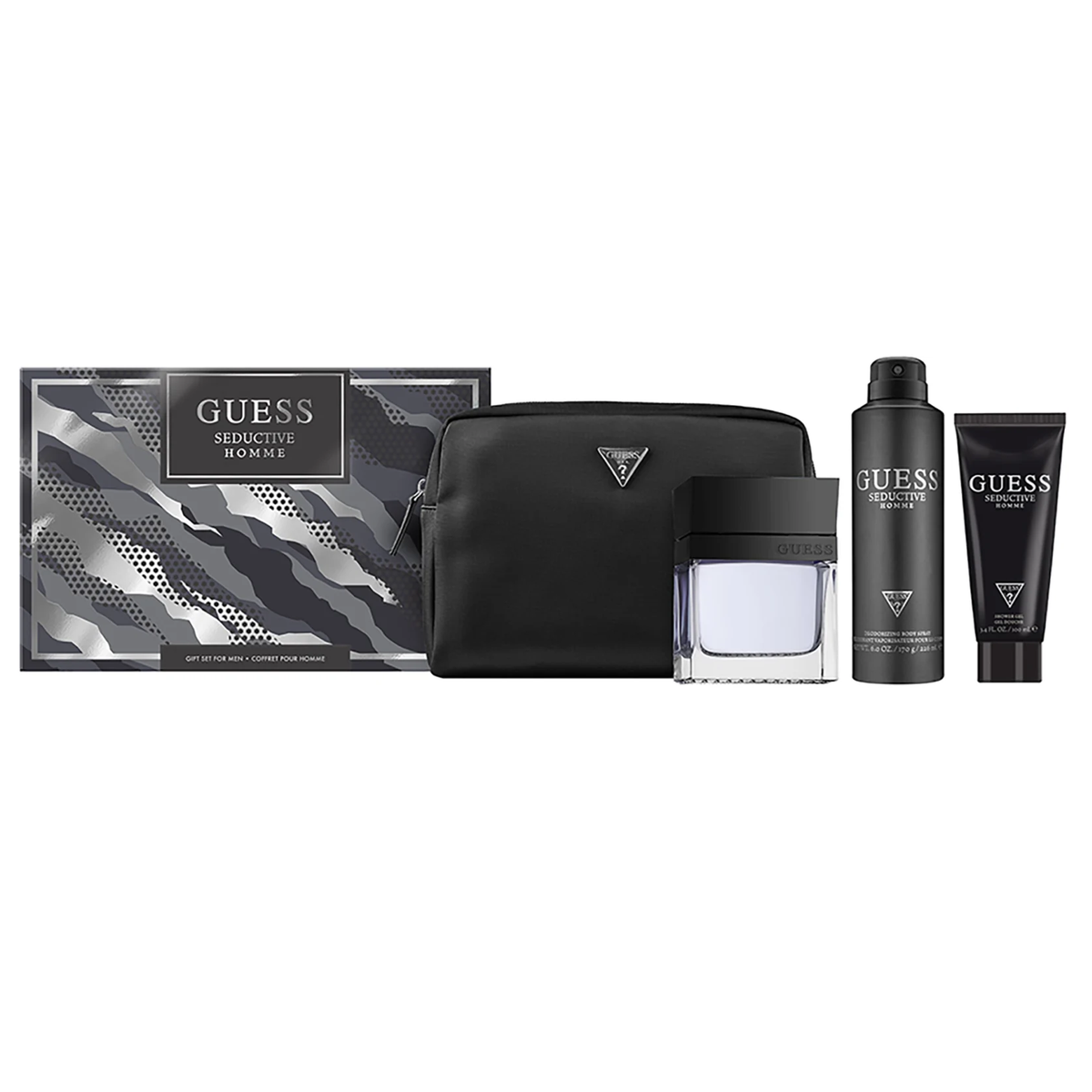 Guess Seductive Homme 100ml EDT 4 Piece Gift Set - Perfume NZ is the leading wholesale distributor of brand name perfumes and fragrances in New Zealand.