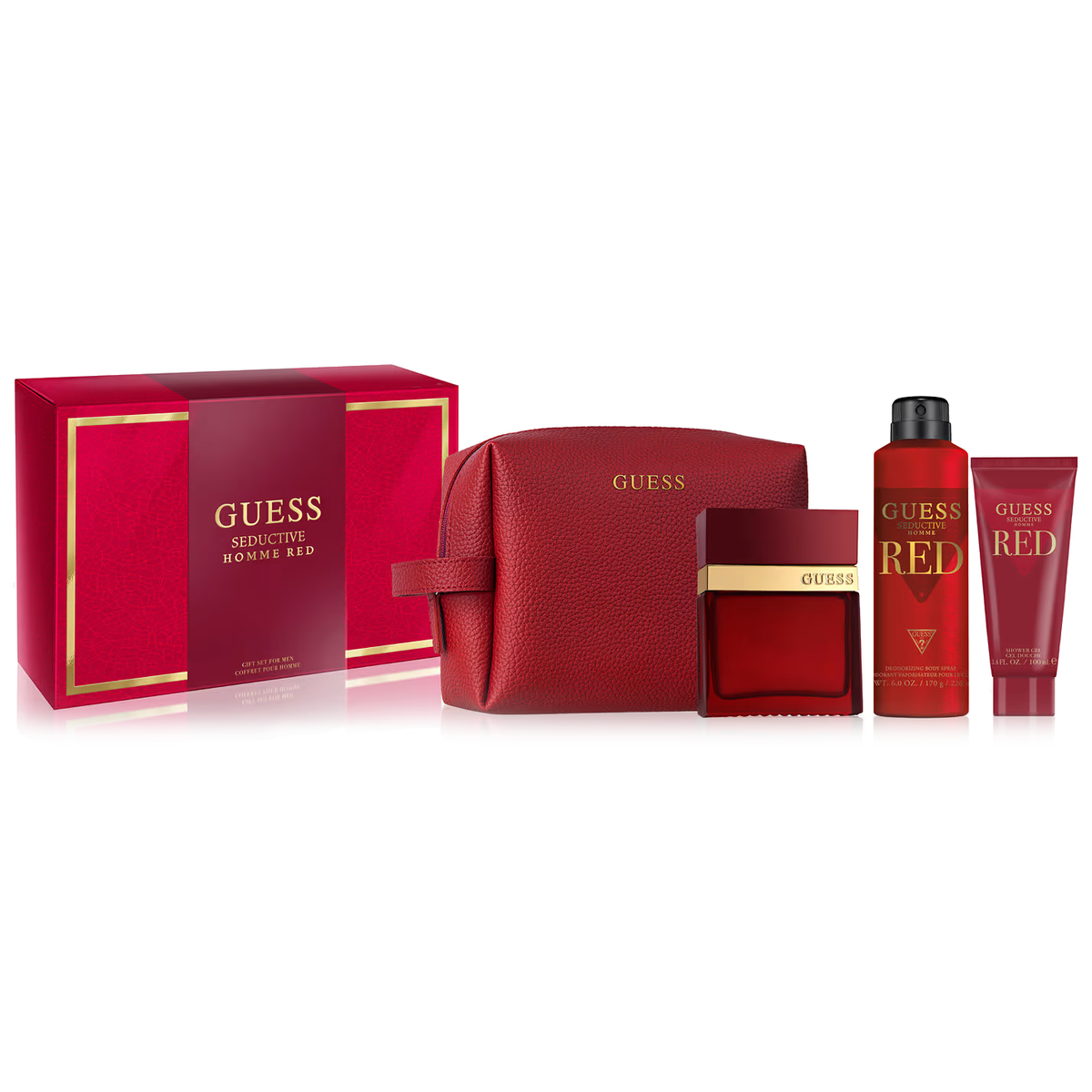 Guess Seductive Red by Guess 100ml EDT 4 Piece Gift Set - Perfume NZ is the leading wholesale distributor of brand name perfumes and fragrances in New Zealand.