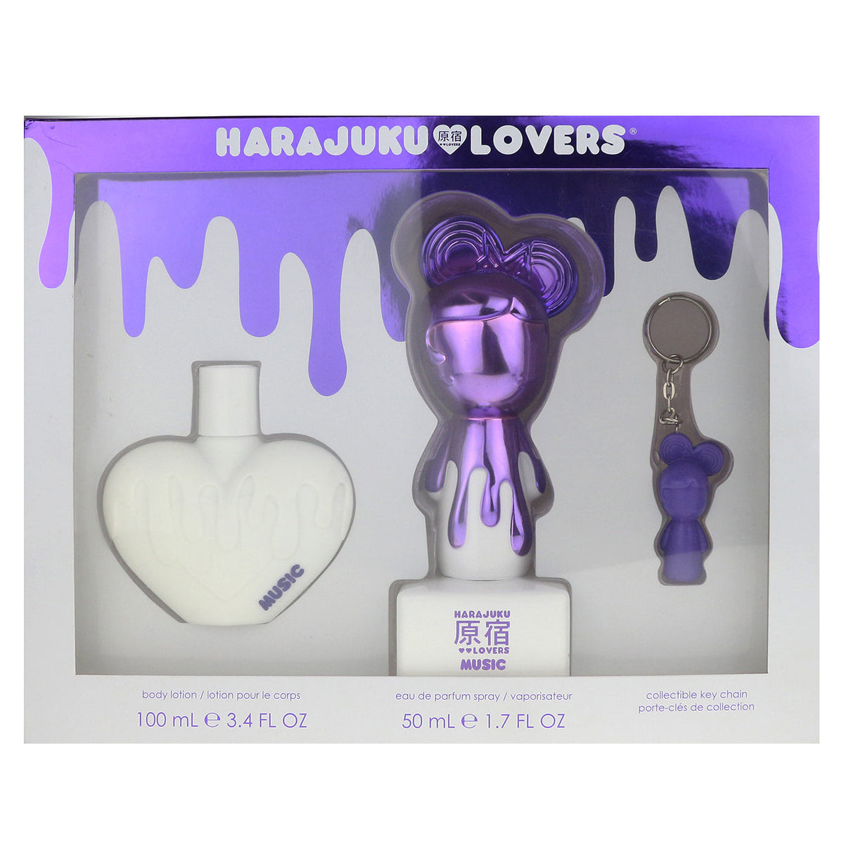 Harajuku Lovers Pop Electric Music 50ml EDP 3 Piece Gift Set - Perfume NZ is the leading wholesale distributor of brand name perfumes and fragrances in New Zealand.