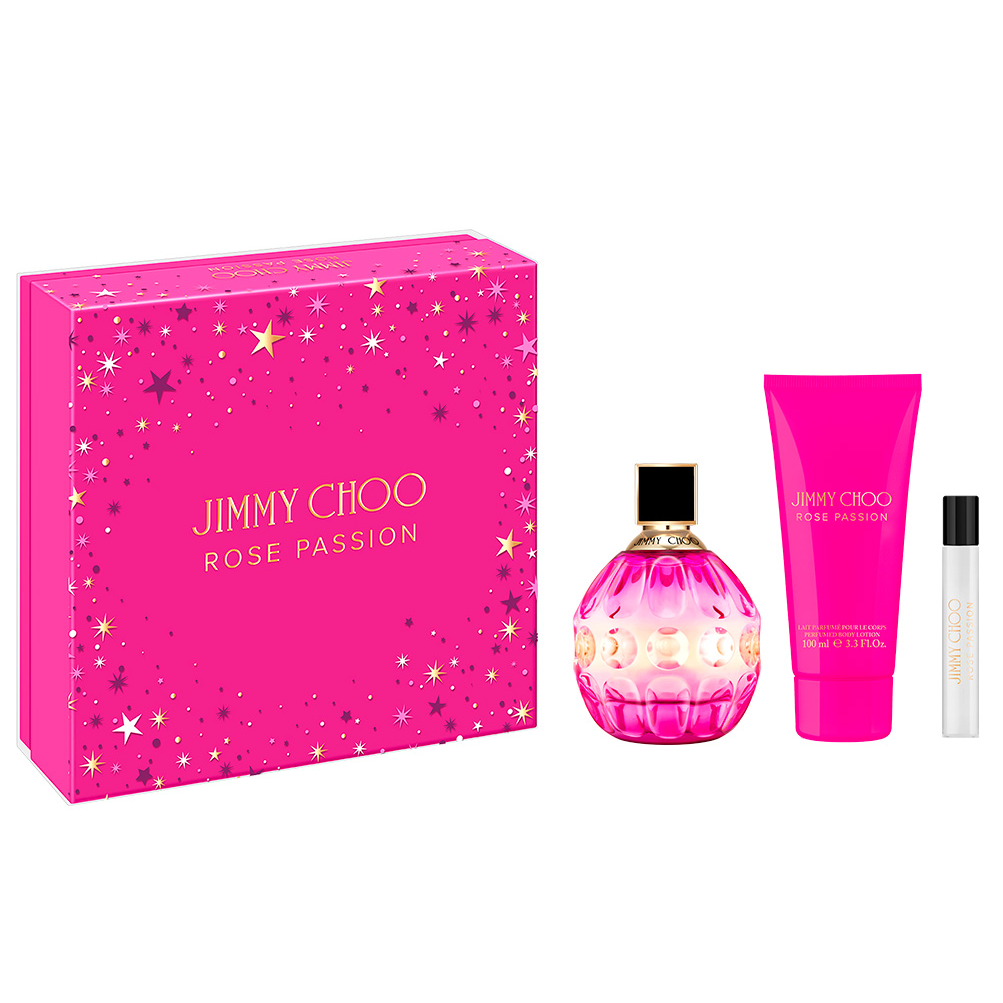 Rose Passion by Jimmy Choo 100ml EDP 3 Piece Gift Set - Perfume NZ is the leading wholesale distributor of brand name perfumes and fragrances in New Zealand.