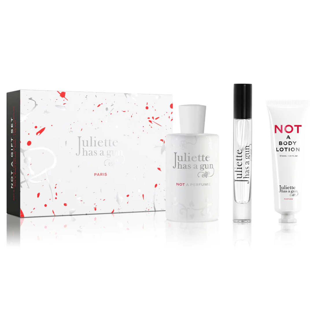 Not A Perfume by Juliette Has A Gun 100ml EDP 3 Piece Gift Set - Perfume NZ is the leading wholesale distributor of brand name perfumes and fragrances in New Zealand.