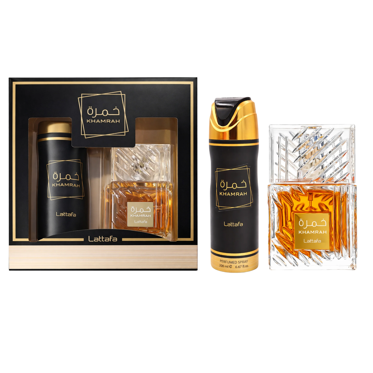 Khamrah by Lattafa 100ml EDP 2 Piece Gift Set - Perfume NZ is the leading wholesale distributor of brand name perfumes and fragrances in New Zealand.