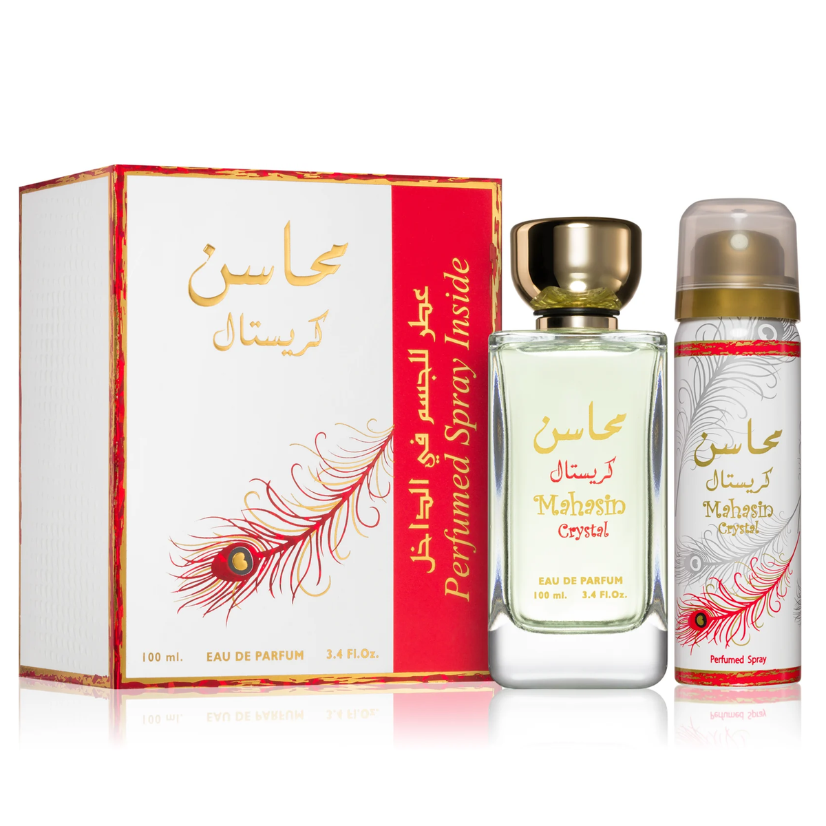 Mahasin Crystal by Lattafa 100ml EDP - Perfume NZ is the leading wholesale distributor of brand name perfumes and fragrances in New Zealand.
