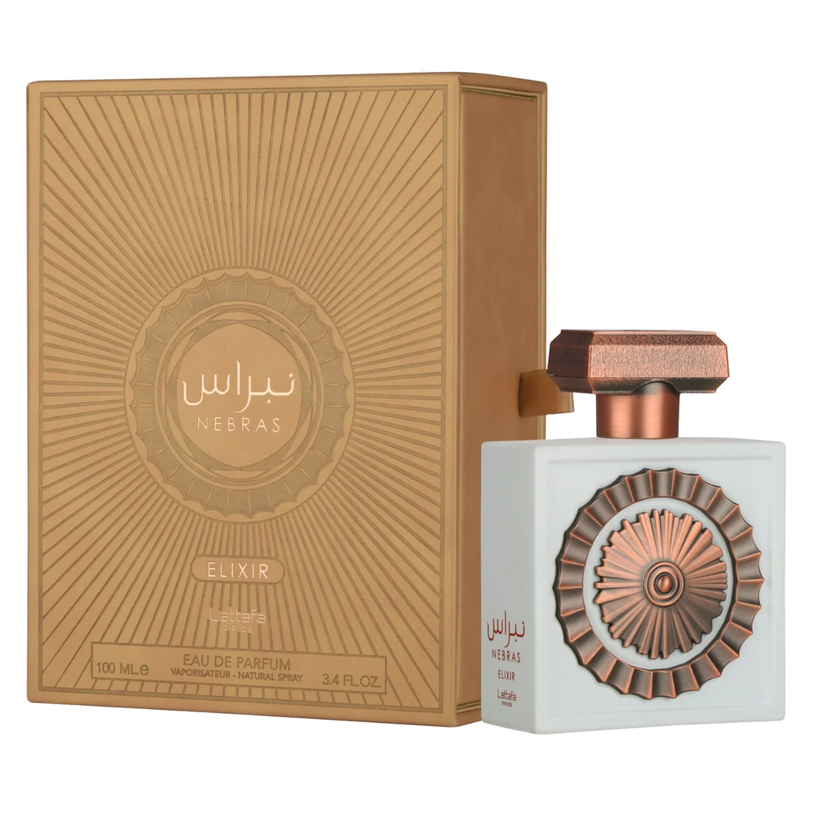 Nebras Elixir by Lattafa 100ml EDP - Perfume NZ is the leading wholesale distributor of brand name perfumes and fragrances in New Zealand.