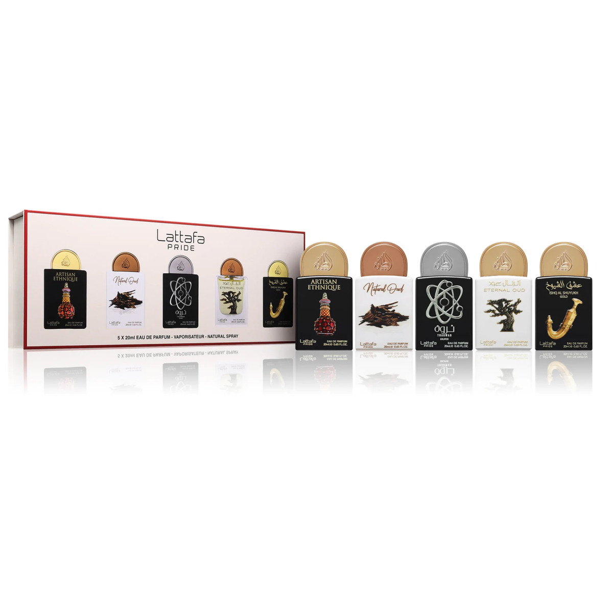 Lattafa Pride Collection 5 Piece Gift Set - 02 - Perfume NZ is the leading wholesale distributor of brand name perfumes and fragrances in New Zealand.