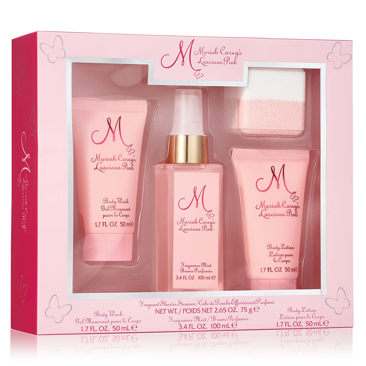 Luscious Pink by Mariah Carey 100ml 4 Piece Gift Set - Perfume NZ is the leading wholesale distributor of brand name perfumes and fragrances in New Zealand.