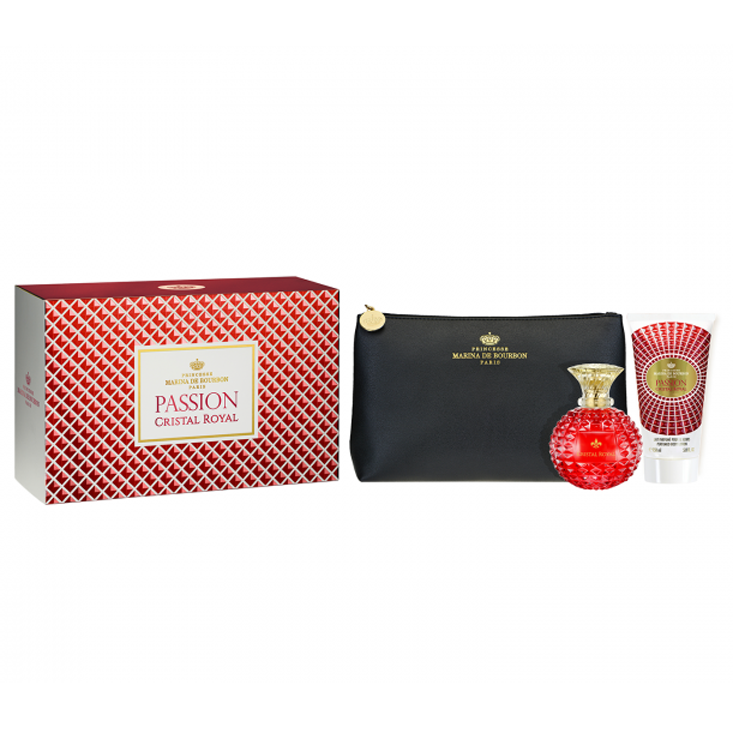 Cristal Royal Passion by Marina De Bourbon 100ml EDP 3 Piece Gift Set - Perfume NZ is the leading wholesale distributor of brand name perfumes and fragrances in New Zealand.
