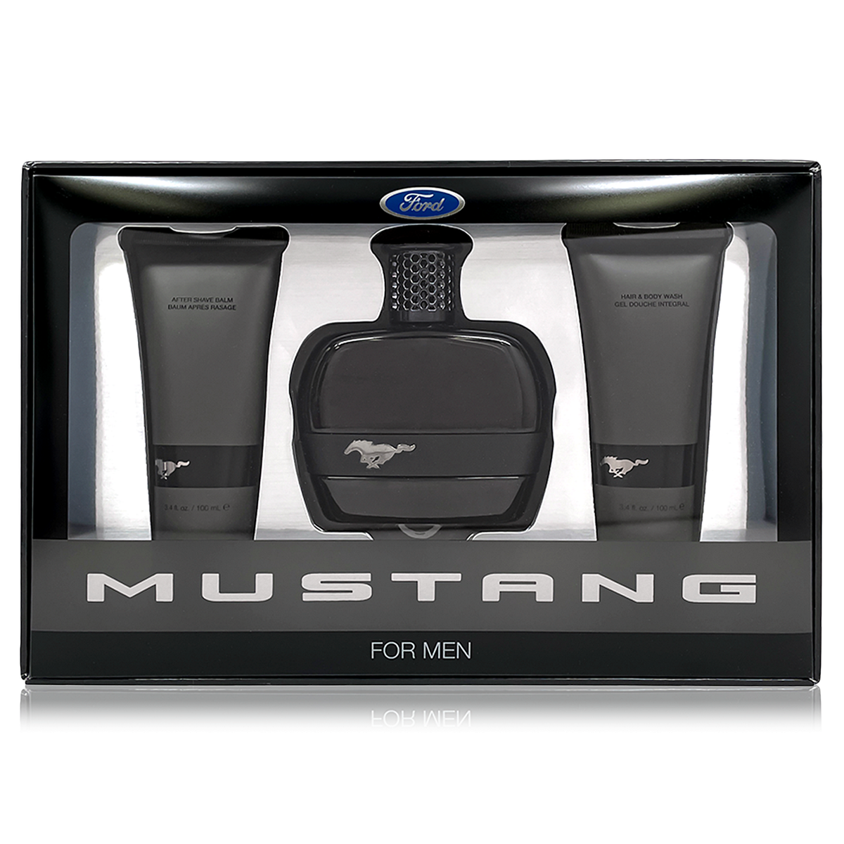 Mustang Black by Ford 100ml EDT 3 Piece Gift Set - Perfume NZ is the leading wholesale distributor of brand name perfumes and fragrances in New Zealand.