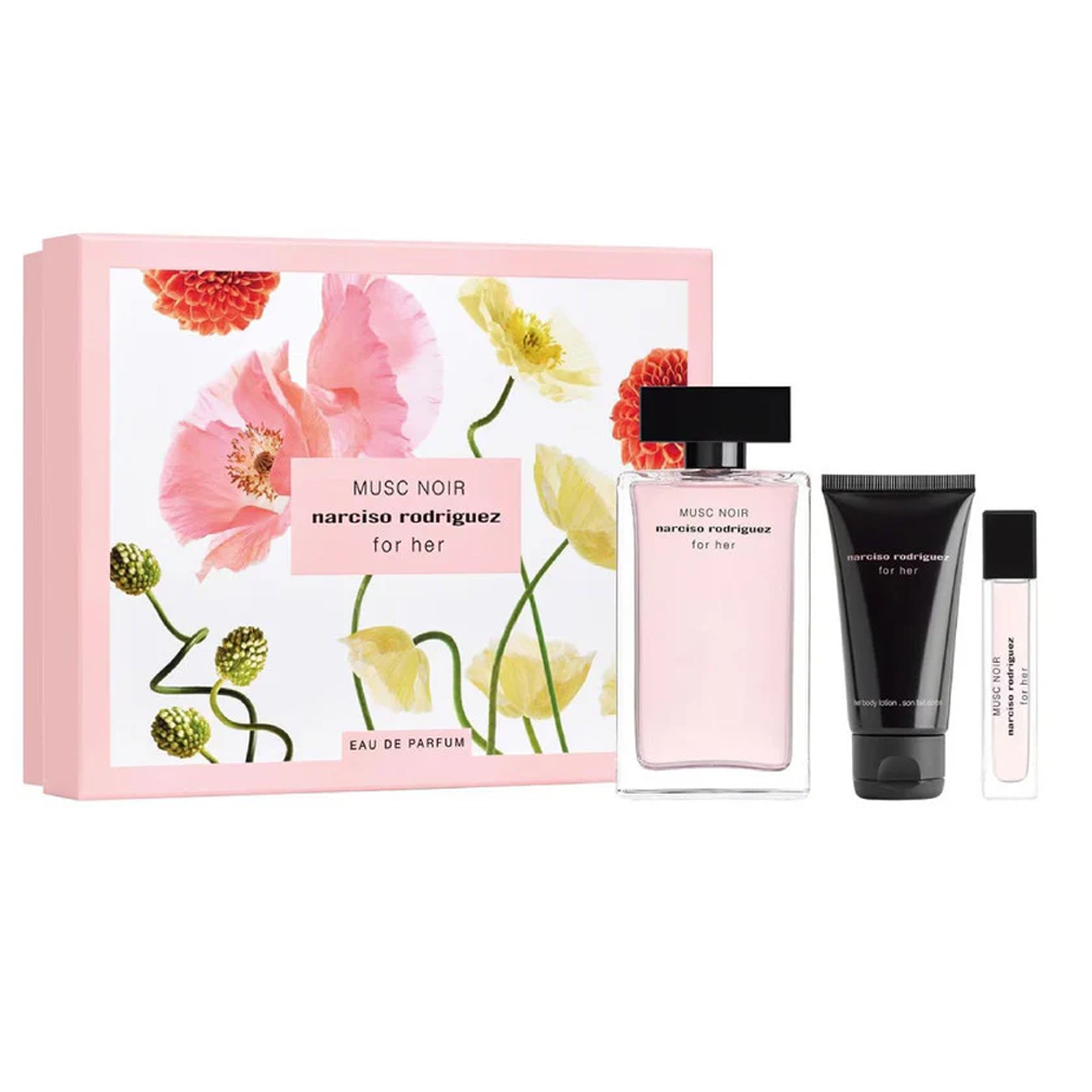 Musc Noir by Narciso Rodriguez 100ml EDP 3 Piece Gift Set - Perfume NZ is the leading wholesale distributor of brand name perfumes and fragrances in New Zealand.