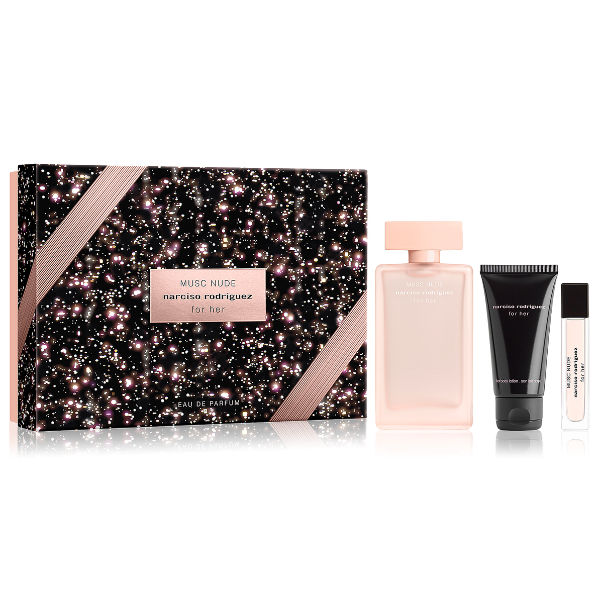 Musc Nude by Narciso Rodriguez 100ml EDP 3pc Gift Set - Perfume NZ is the leading wholesale distributor of brand name perfumes and fragrances in New Zealand.