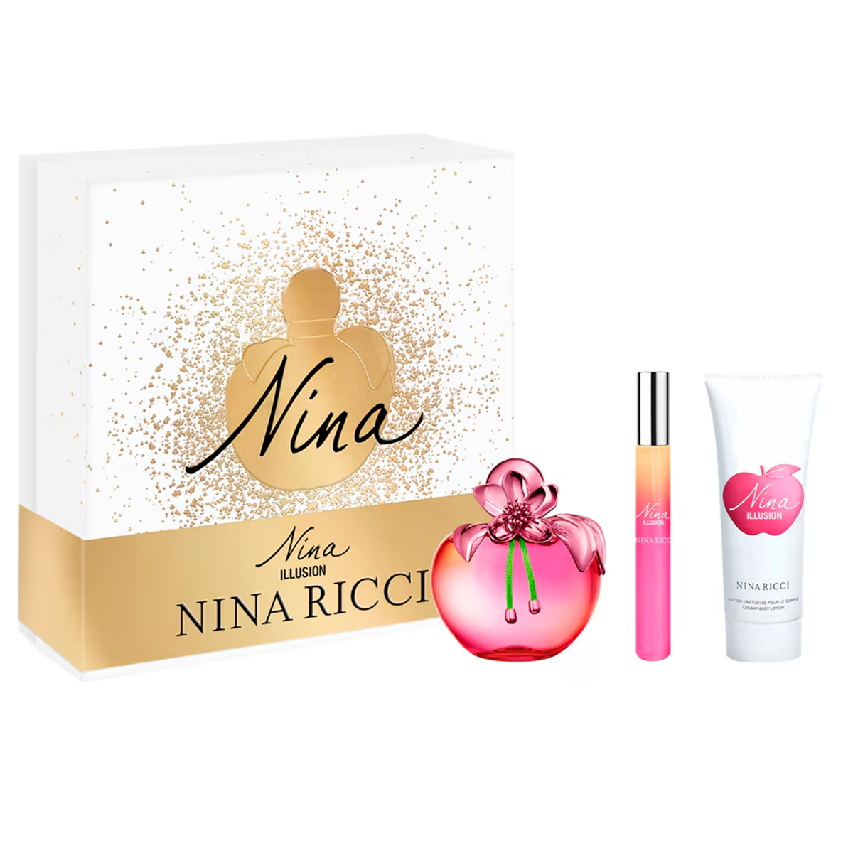 Nina Illusion by Nina Ricci 80ml EDP 3 Piece Gift Set - Perfume NZ is the leading wholesale distributor of brand name perfumes and fragrances in New Zealand.