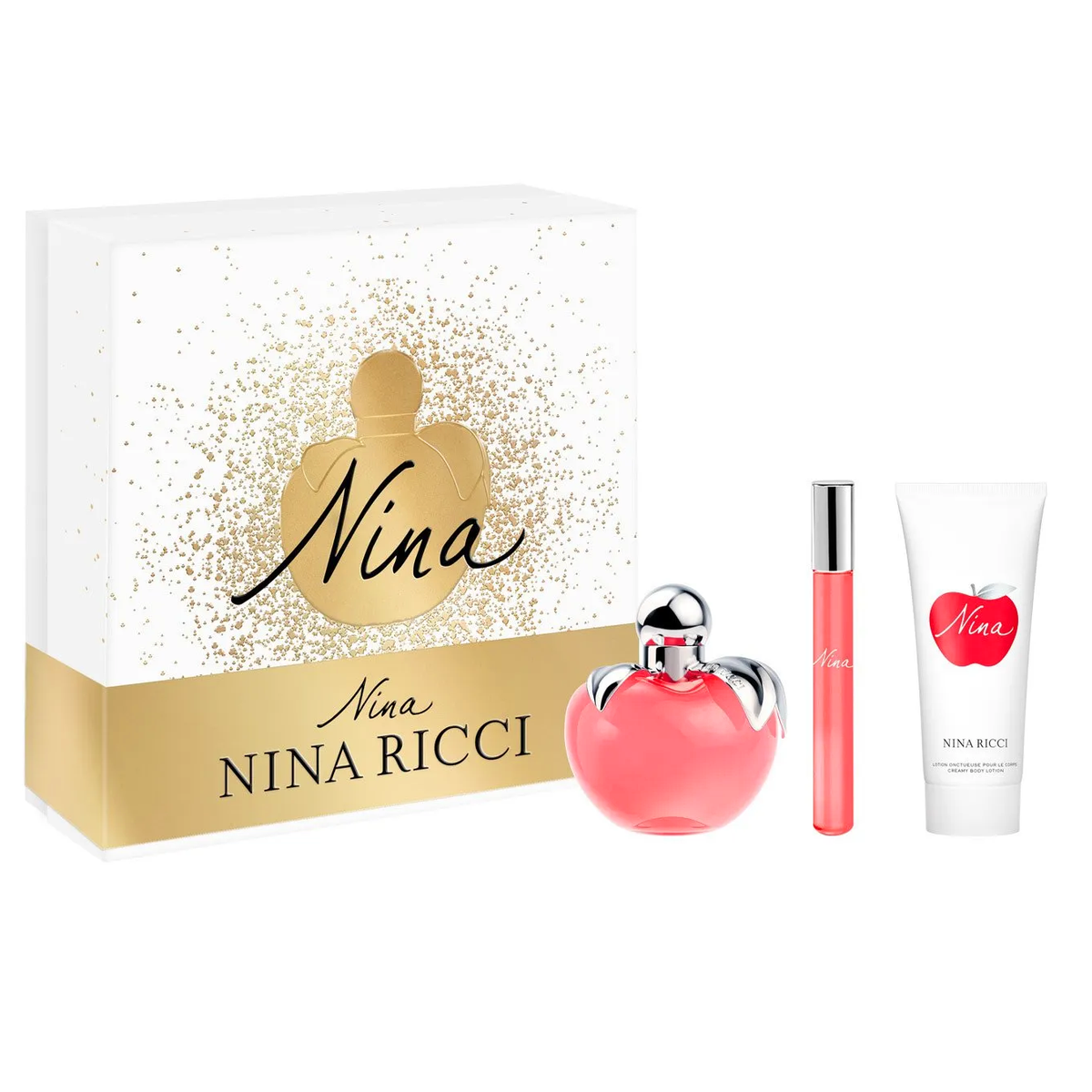 Nina by Nina Ricci 80ml EDT 3 Piece Gift Set - Perfume NZ is the leading wholesale distributor of brand name perfumes and fragrances in New Zealand.