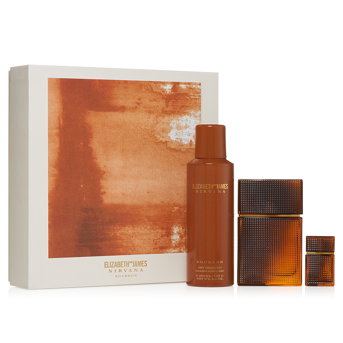 Nirvana Bourbon by Elizabeth &amp; James 50ml EDP 3 Piece Gift Set - Perfume NZ is the leading wholesale distributor of brand name perfumes and fragrances in New Zealand.