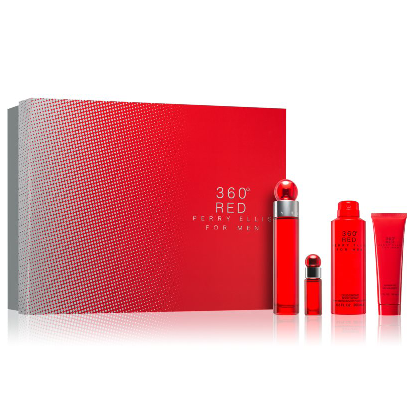 360 Red by Perry Ellis 100ml EDT 4 Piece Gift Set - Perfume NZ is the leading wholesale distributor of brand name perfumes and fragrances in New Zealand.