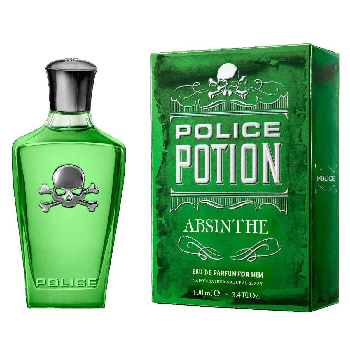 Potion Absinthe by Police 100ml EDP for Men - Perfume NZ is the leading wholesale distributor of brand name perfumes and fragrances in New Zealand.