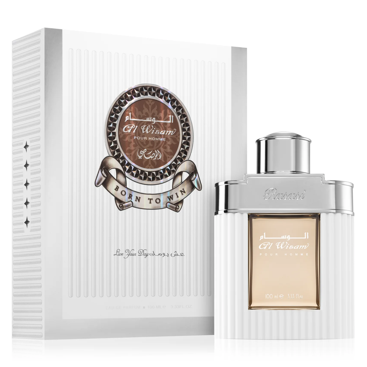 Al Wisam Day by Rasasi 100ml EDP for Men - Perfume NZ is the leading wholesale distributor of brand name perfumes and fragrances in New Zealand.