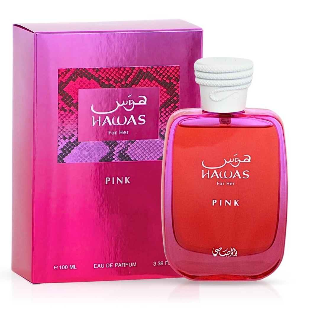 Hawas Pink by Rasasi 100ml EDP for Women - Perfume NZ is the leading wholesale distributor of brand name perfumes and fragrances in New Zealand.