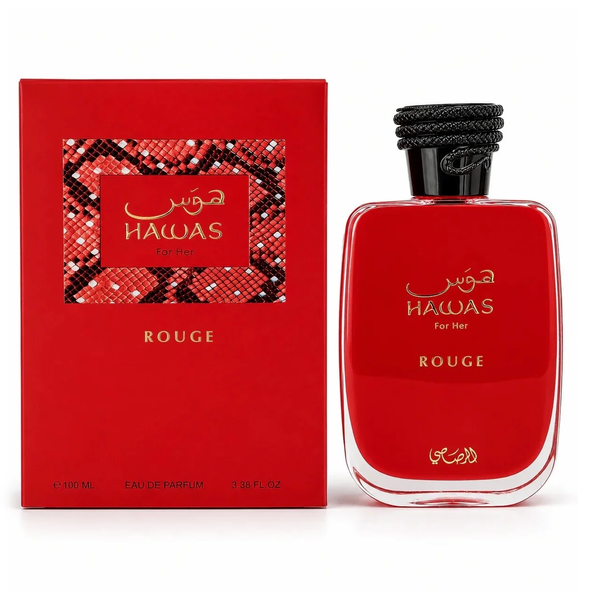 Hawas Rouge by Rasasi 100ml EDP for Women - Perfume NZ is the leading wholesale distributor of brand name perfumes and fragrances in New Zealand.