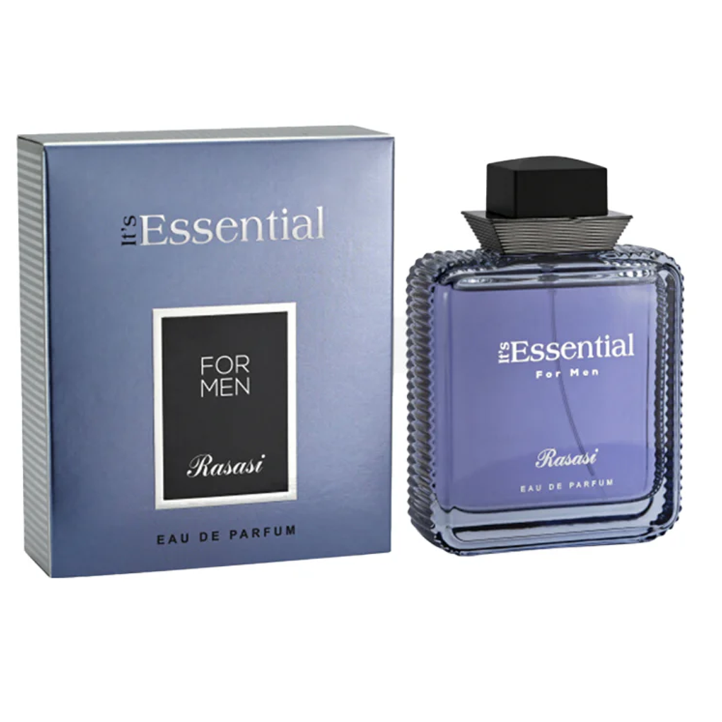 It's Essential by Rasasi 100ml EDP for Men - Perfume NZ is the leading wholesale distributor of brand name perfumes and fragrances in New Zealand.