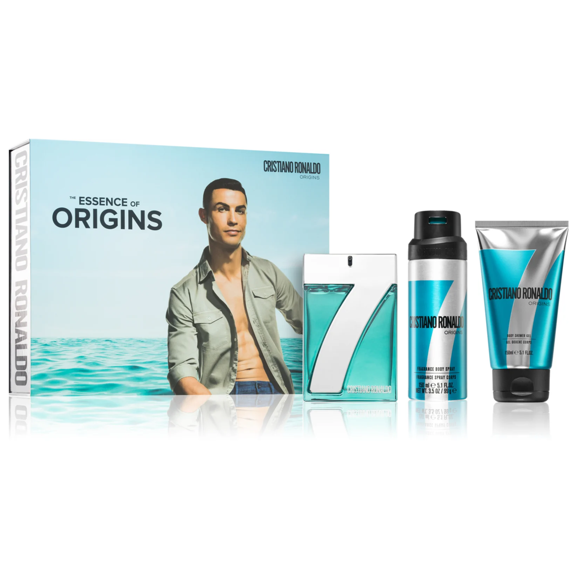 CR7 Origins by Cristiano Ronaldo 100ml EDT 3 Piece Gift Set - Perfume NZ is the leading wholesale distributor of brand name perfumes and fragrances in New Zealand.