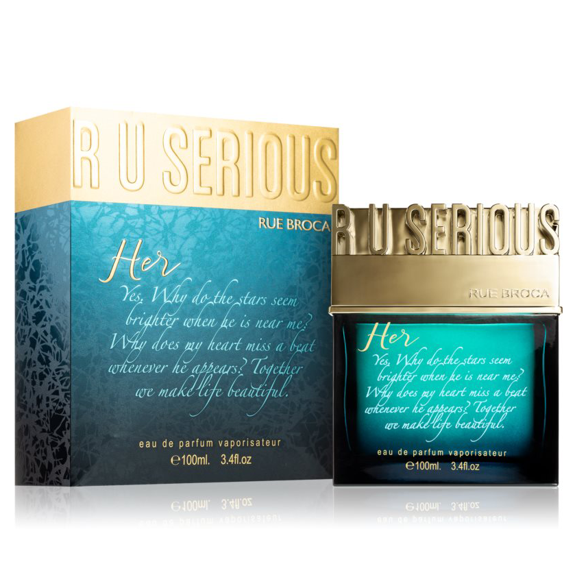R U Serious by Rue Broca 100ml EDP for Women - Perfume NZ is the leading wholesale distributor of brand name perfumes and fragrances in New Zealand.