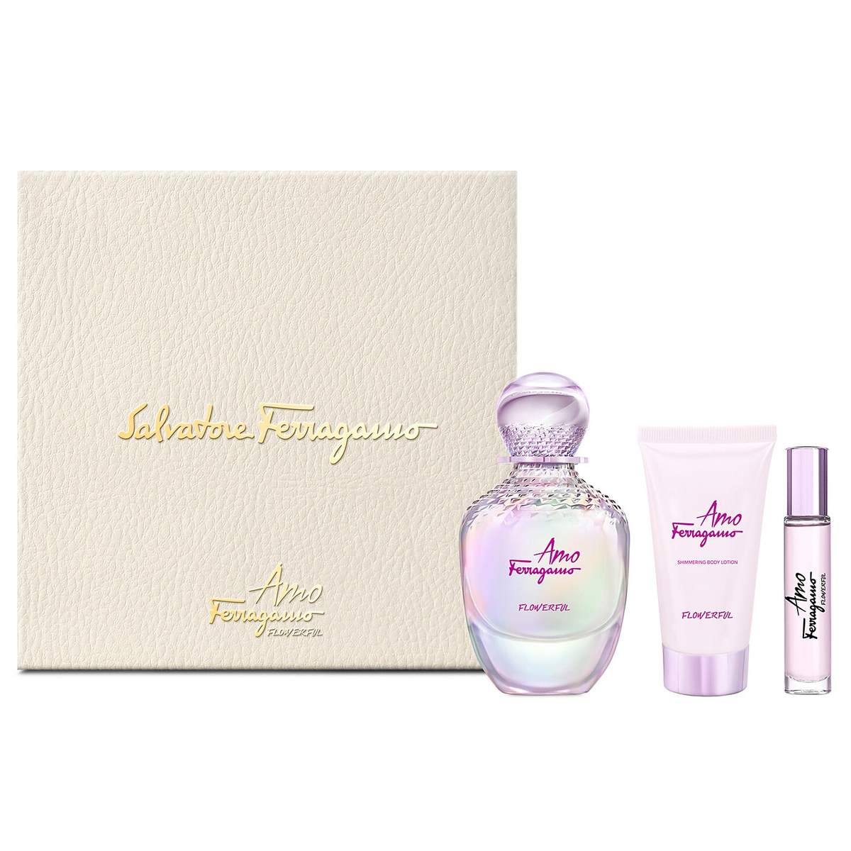 Amo Ferragamo Flowerful by Salvatore Ferragamo 100ml EDT 3 Piece Gift Set - Perfume NZ is the leading wholesale distributor of brand name perfumes and fragrances in New Zealand.