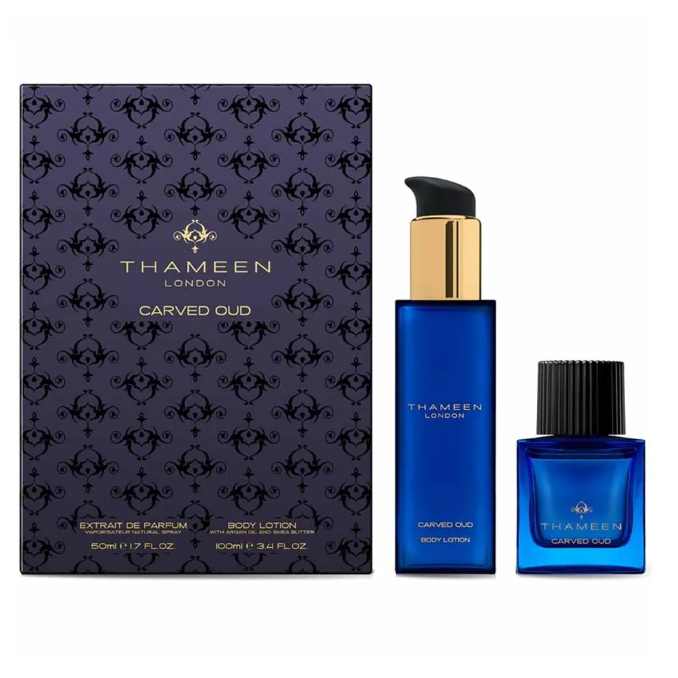 Carved Oud by Thameen 50ml EDP 2 Piece Gift Set - Perfume NZ is the leading wholesale distributor of brand name perfumes and fragrances in New Zealand.