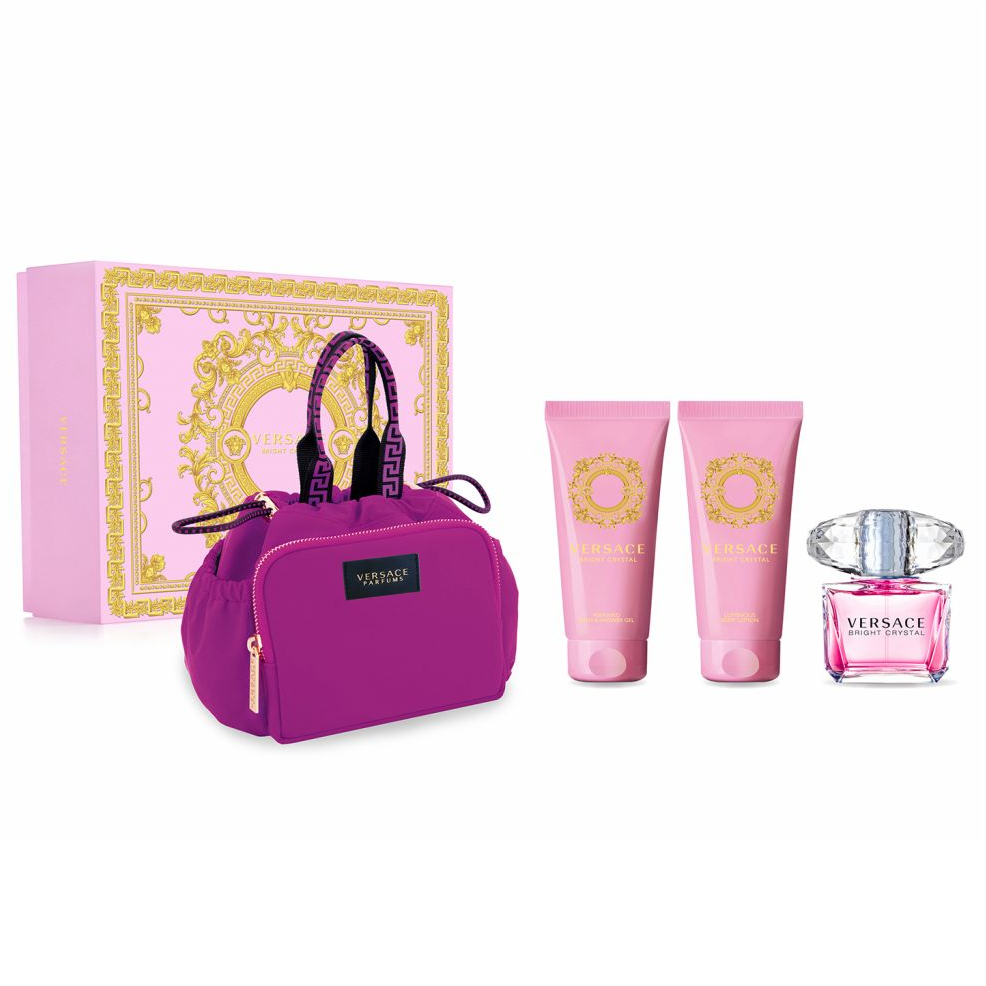 Bright Crystal by Versace 90ml EDT 4 Piece Gift Set - Perfume NZ is the leading wholesale distributor of brand name perfumes and fragrances in New Zealand.