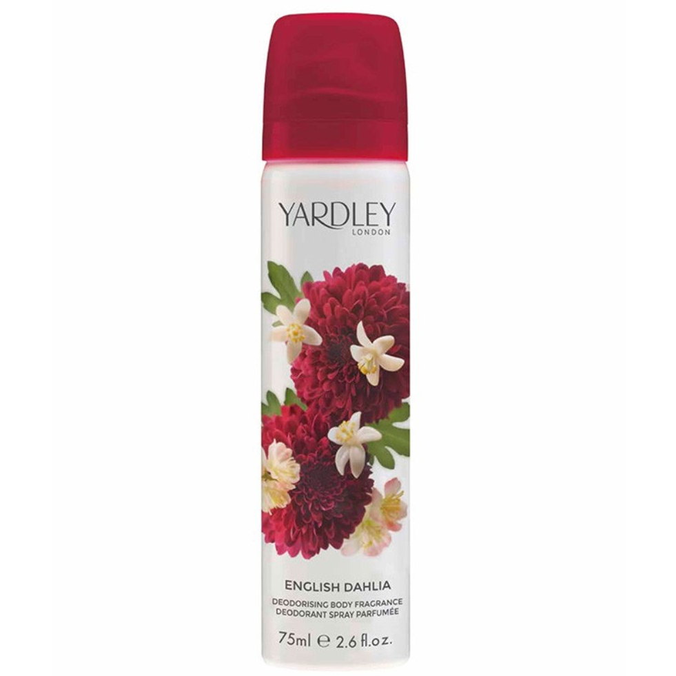 English Dahlia by Yardley 75ml Deodorant Spray - Perfume NZ is the leading wholesale distributor of brand name perfumes and fragrances in New Zealand.